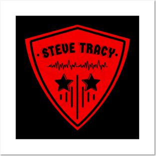 Logo simple steve tracy pick guitar Posters and Art